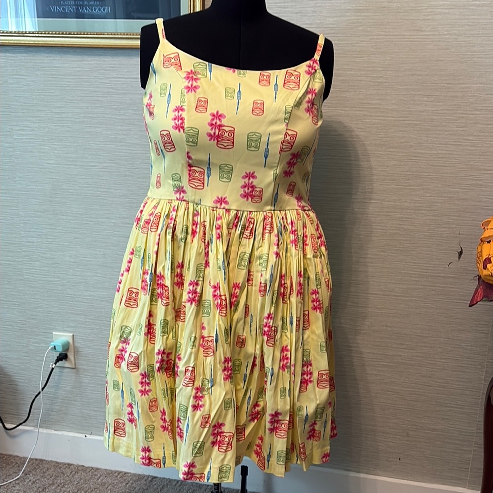 PUG Jenny dress in Tiki print with Pele Bolero